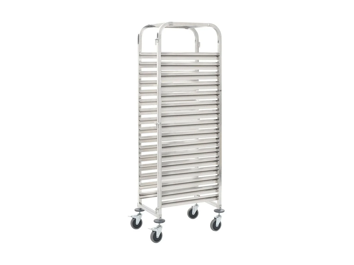Chariot de cuisine pour 16 plateaux 65,5x48,5x165 Inox