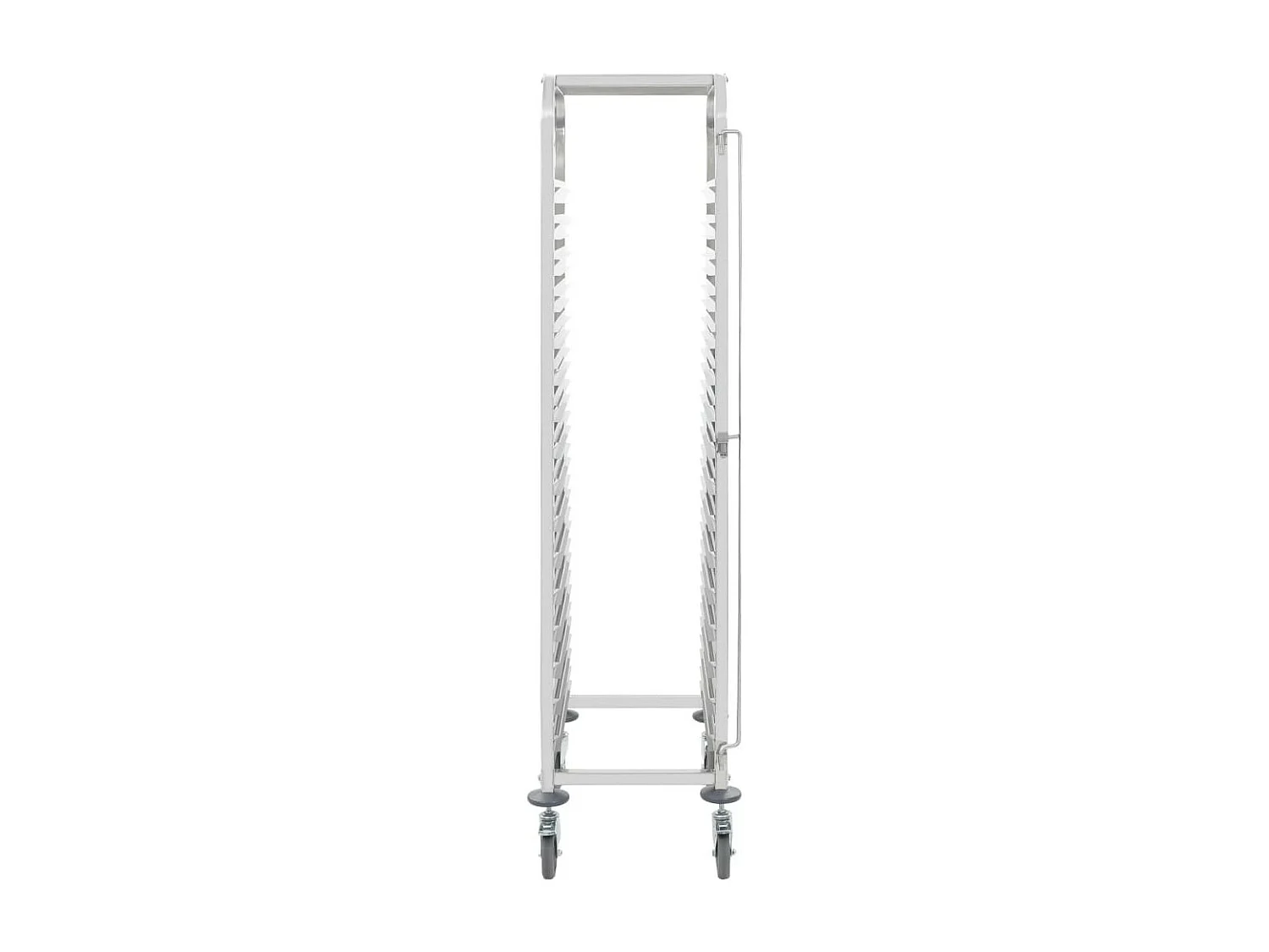 Chariot de cuisine pour 16 plateaux 65,5x48,5x165 Inox