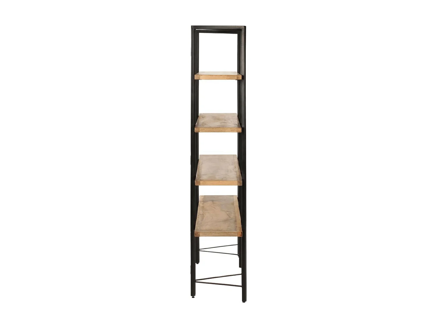 Bibliothèque à 4 niveaux 160x35x160 Bois de manguier massif