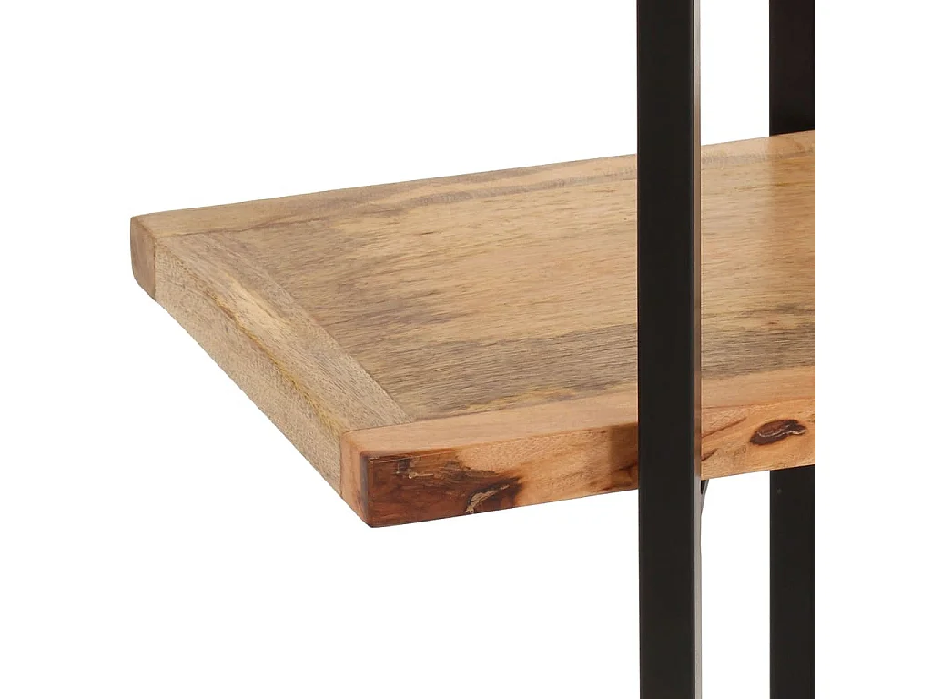 Bibliothèque à 4 niveaux 160x35x160 Bois de manguier massif