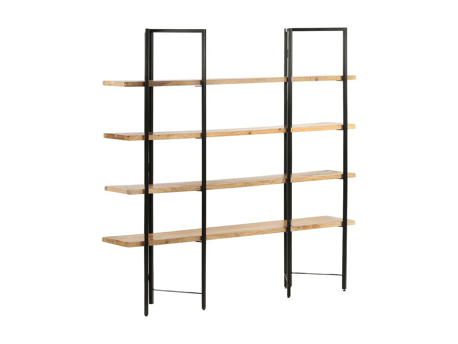 Bibliothèque à 4 niveaux 160x35x160 Bois de manguier massif