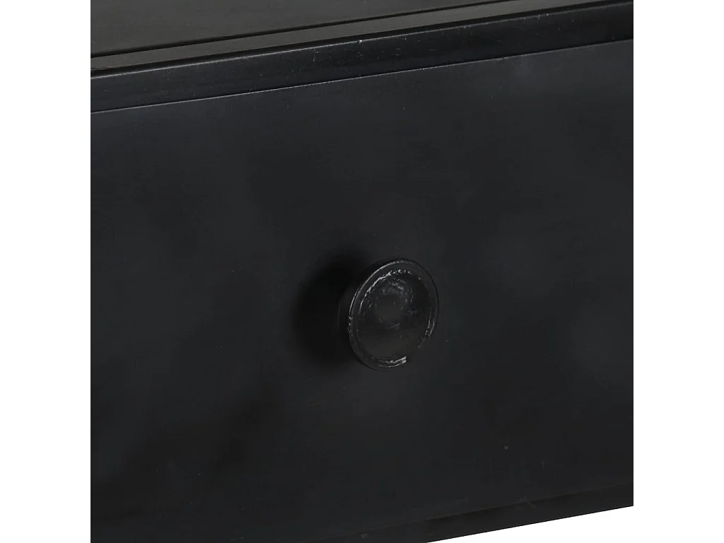 Bibliothèque 90x35x180 Bois de manguier brut et fer