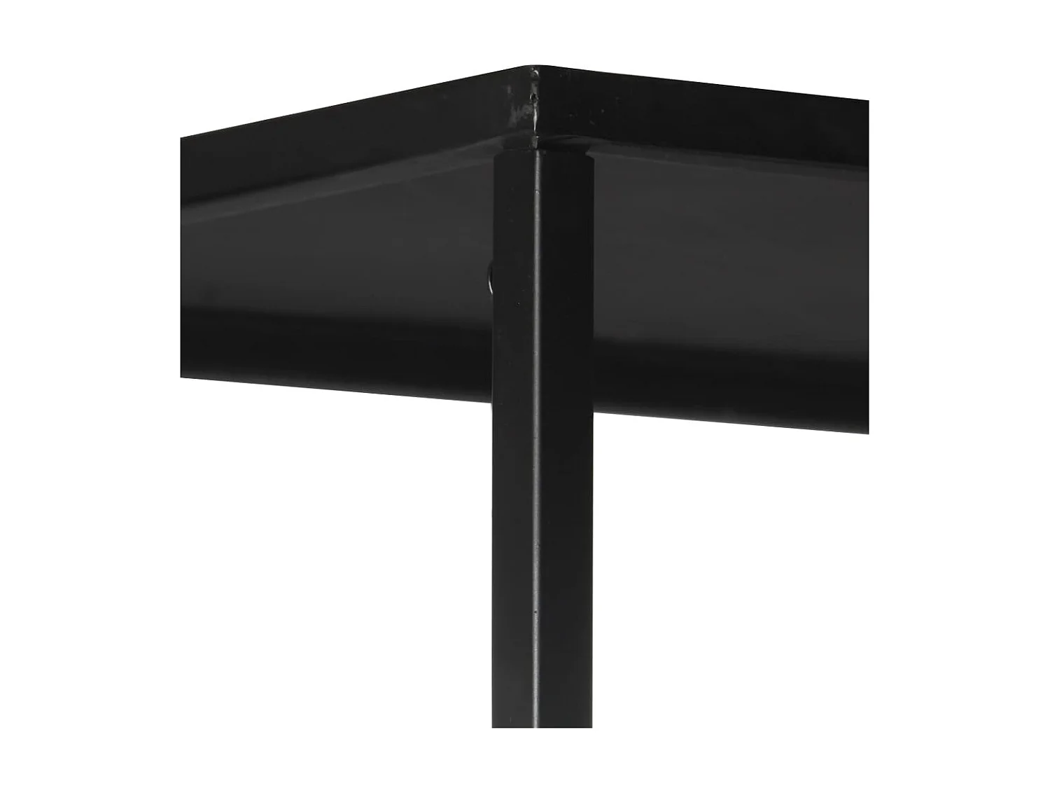 Bibliothèque 90x35x180 Bois de manguier brut et fer