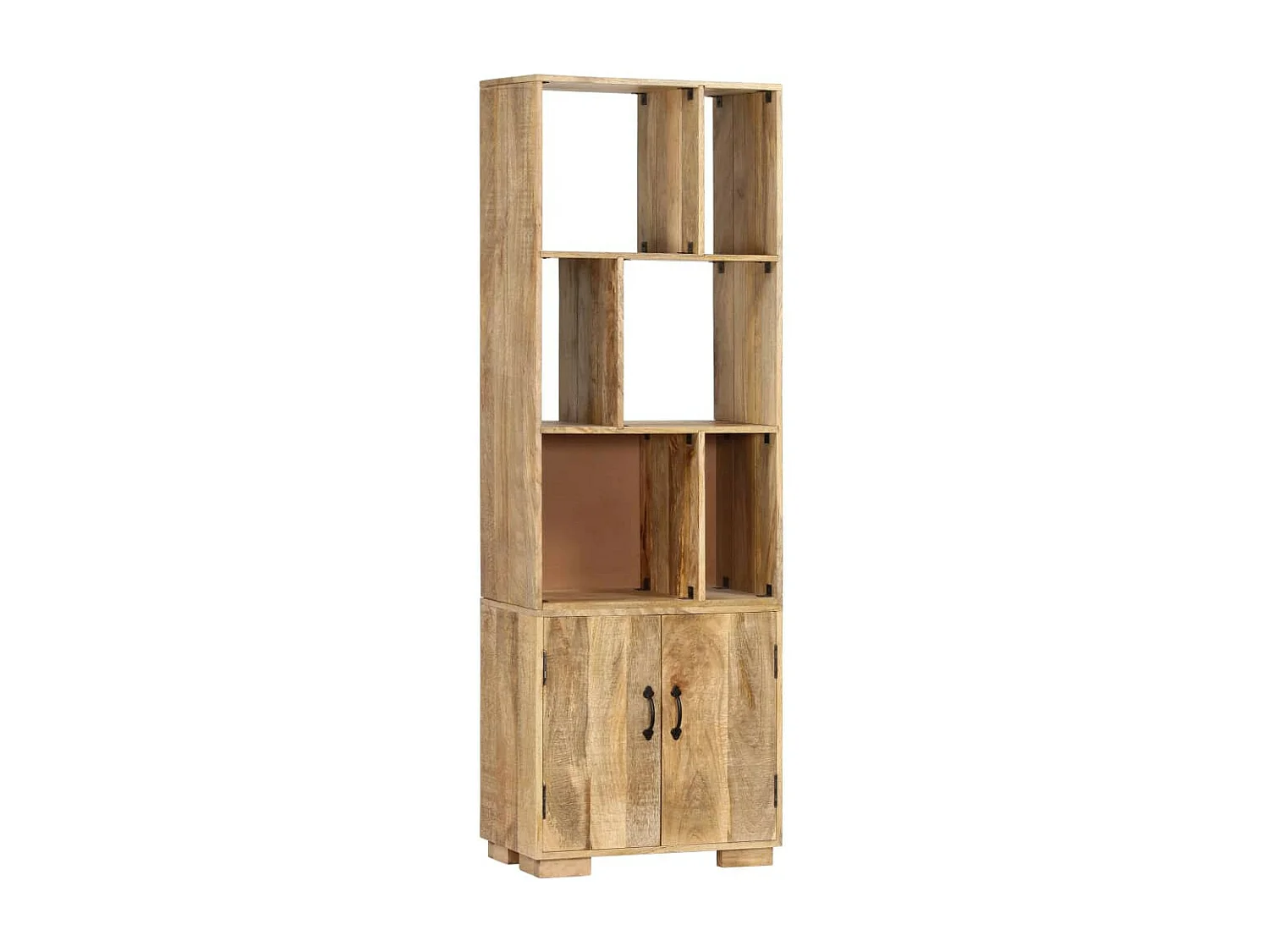 Bibliothèque 60x35x180 Bois de manguier solide