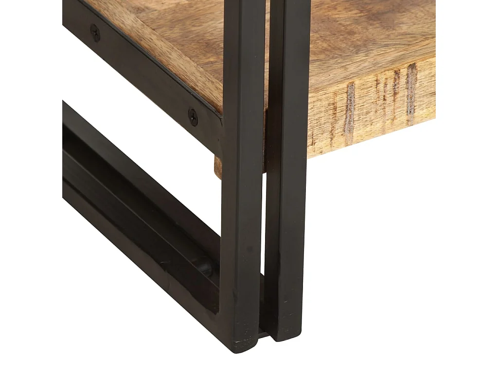 Bibliothèque à 5 niveaux 40x30x180 Bois de manguier massif