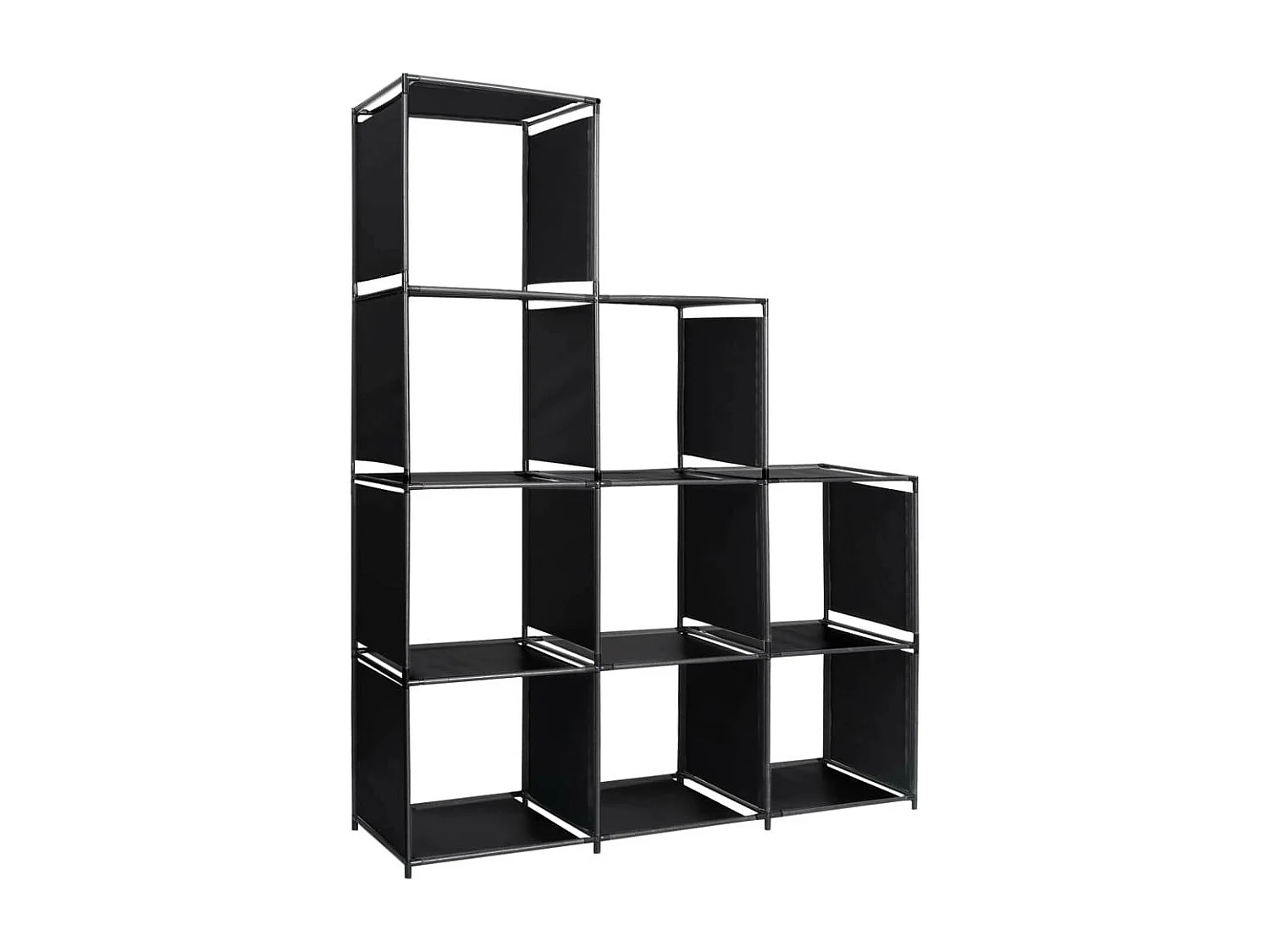 Étagère d'escalier d'affichage 130x45x170 Tissu