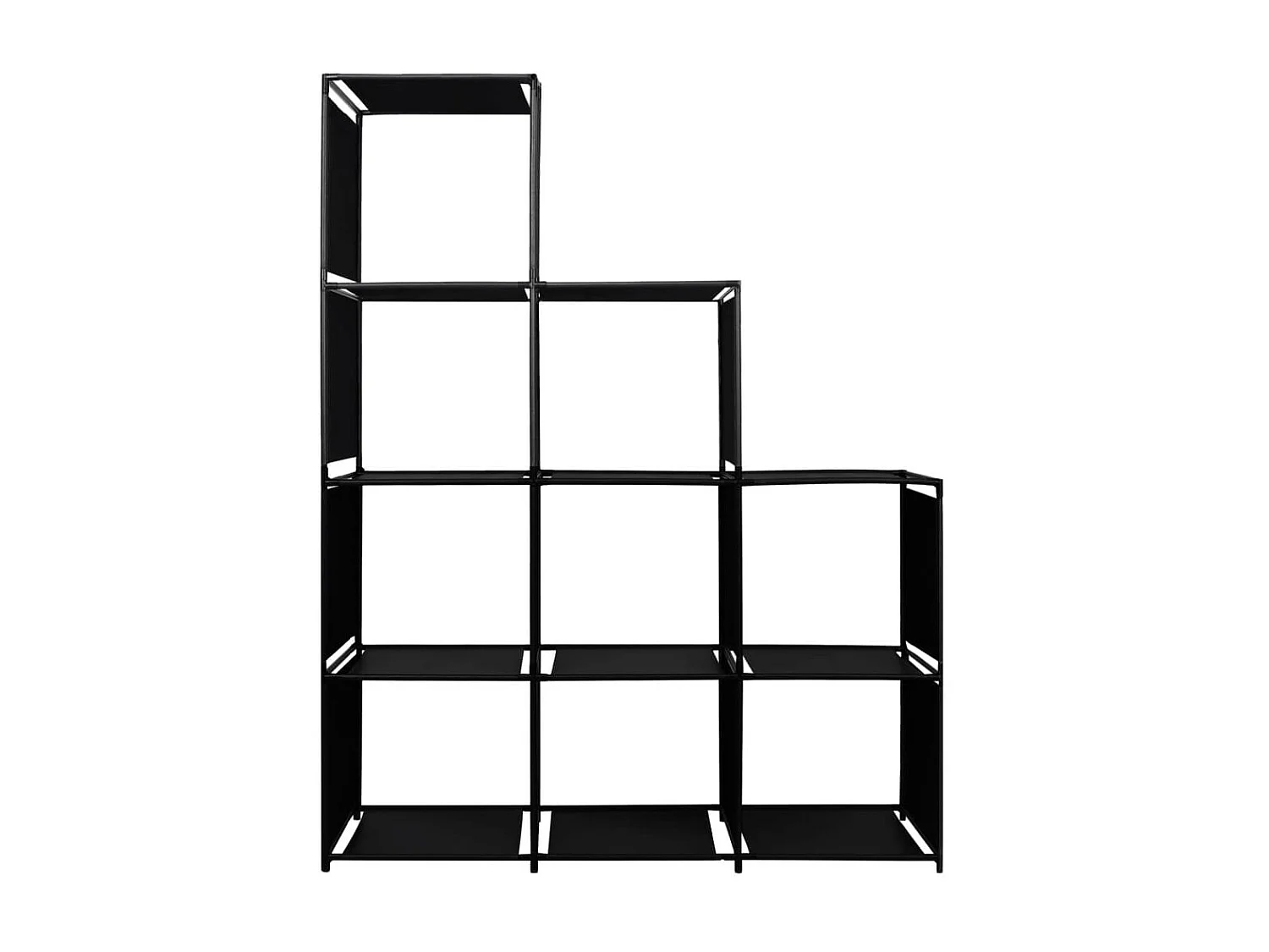 Étagère d'escalier d'affichage 130x45x170 Tissu