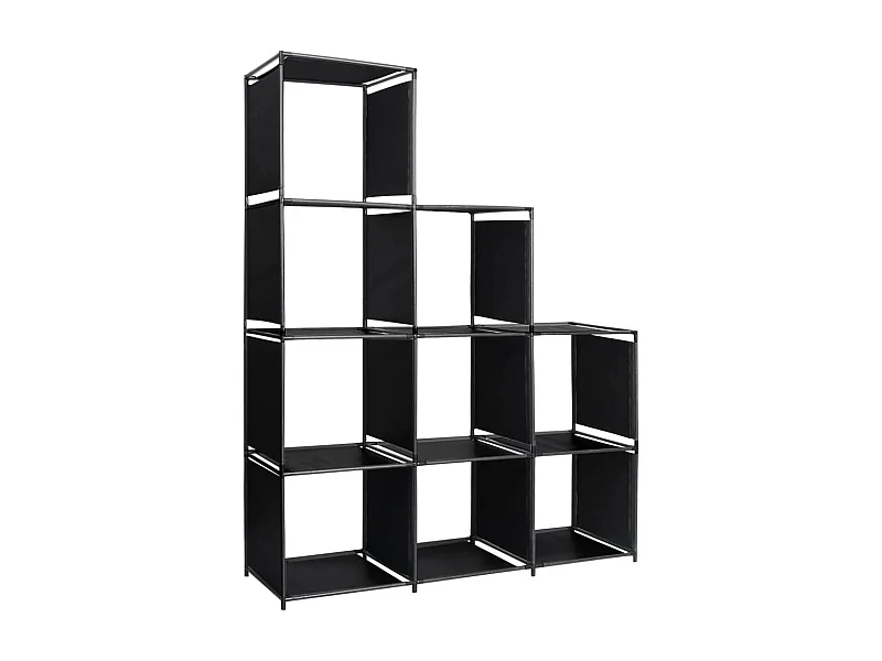 Étagère d'escalier d'affichage 130x45x170 Tissu