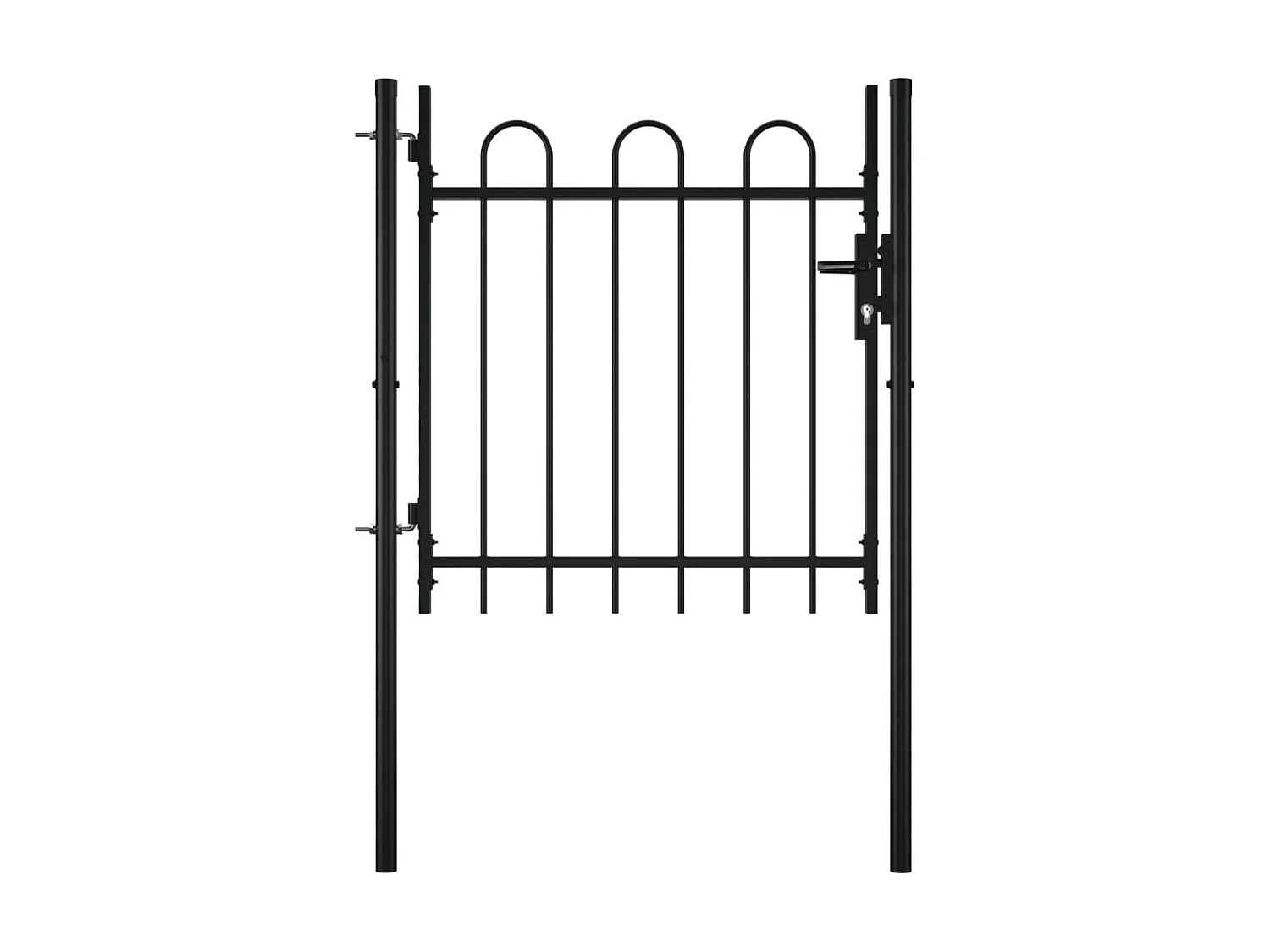 Portail simple avec haut arrondi 100x75