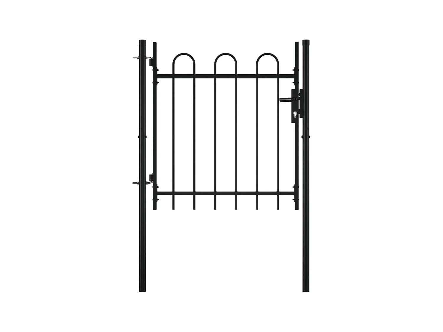 Portail simple avec haut arrondi 100x75