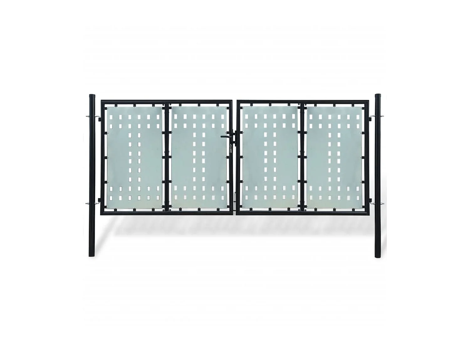 Portail simple de clôture Noir 300x175