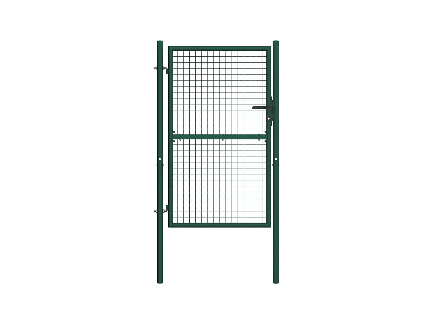 Portail de clôture Acier 100x200 Vert