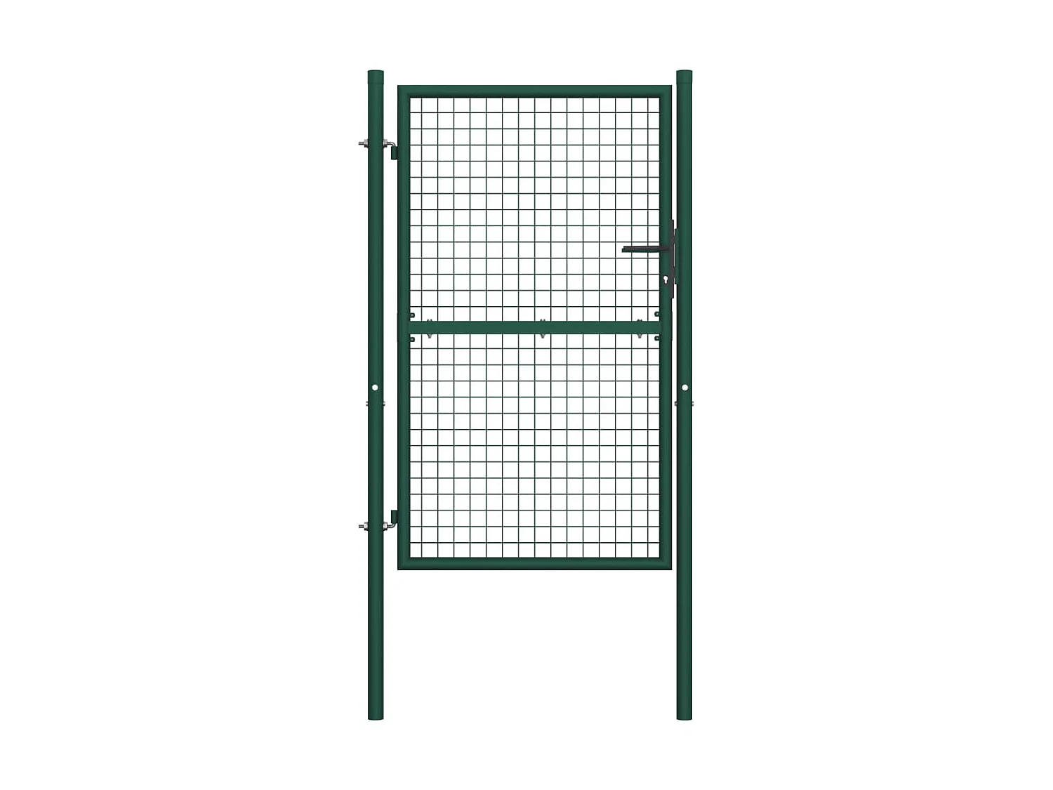 Portail de clôture Acier 100x200 Vert