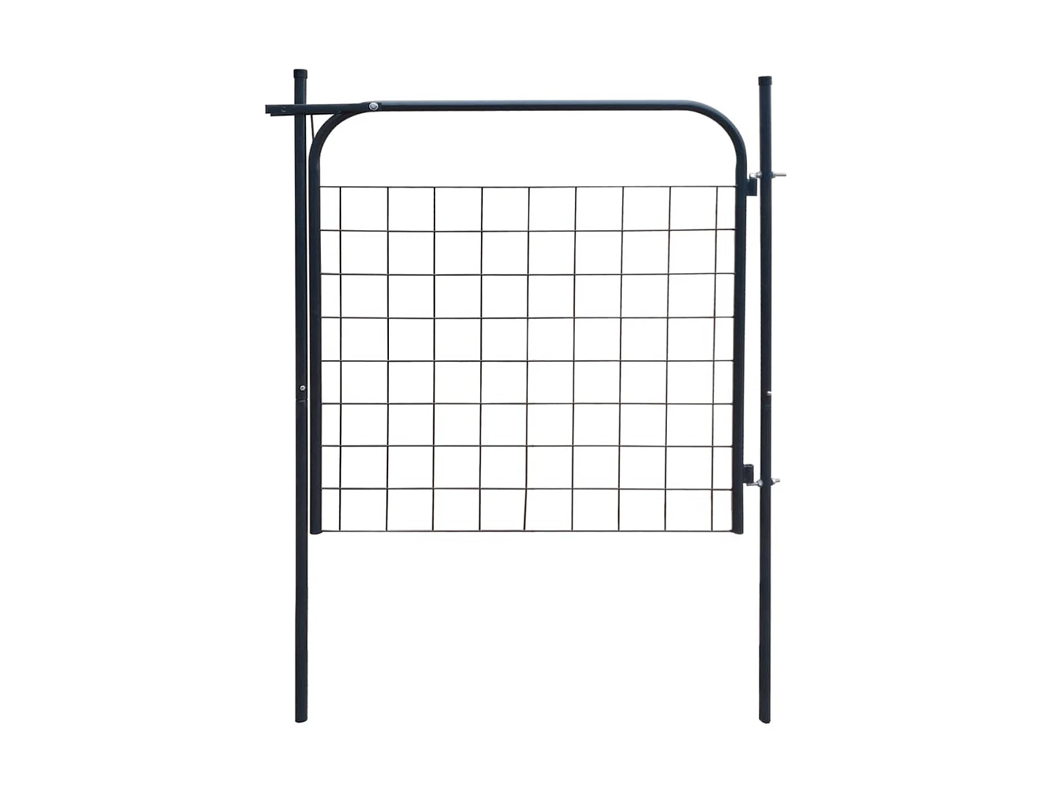 Portail de clôture de jardin 100x100 Anthracite