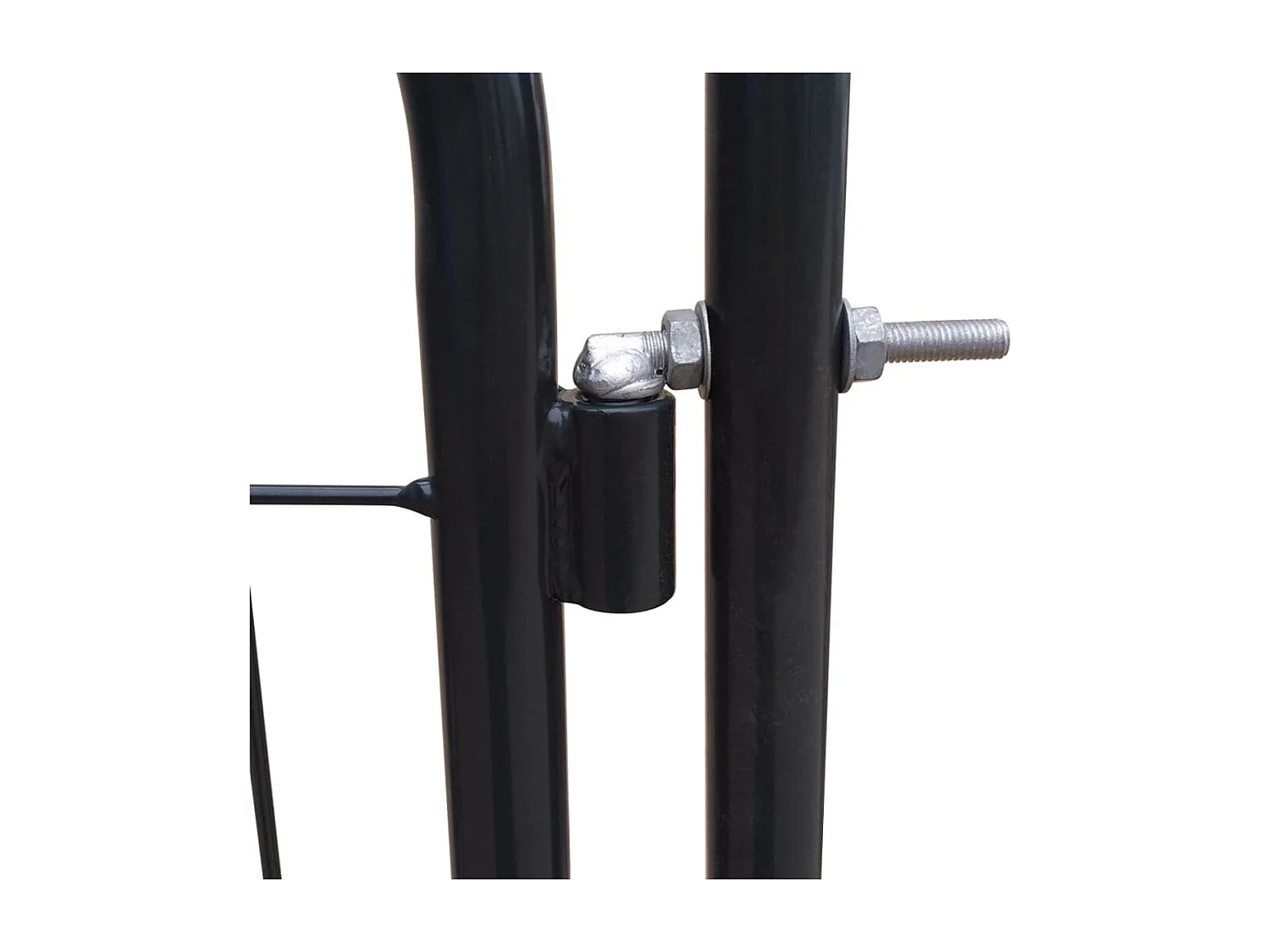 Portail de clôture de jardin 100x100 Anthracite