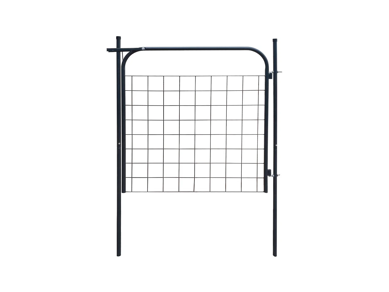 Portail de clôture de jardin 100x100 Anthracite