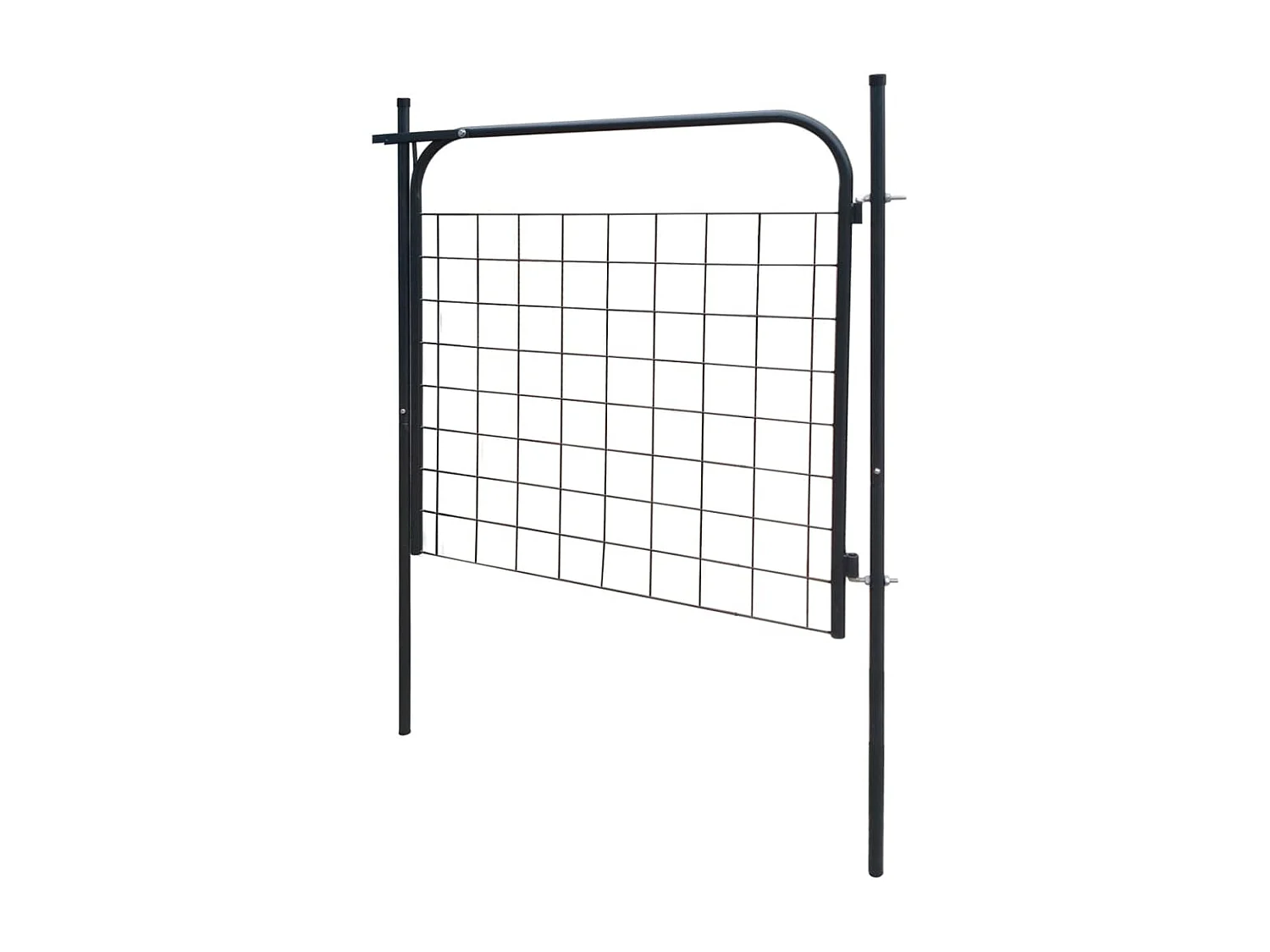 Portail de clôture de jardin 100x100 Anthracite