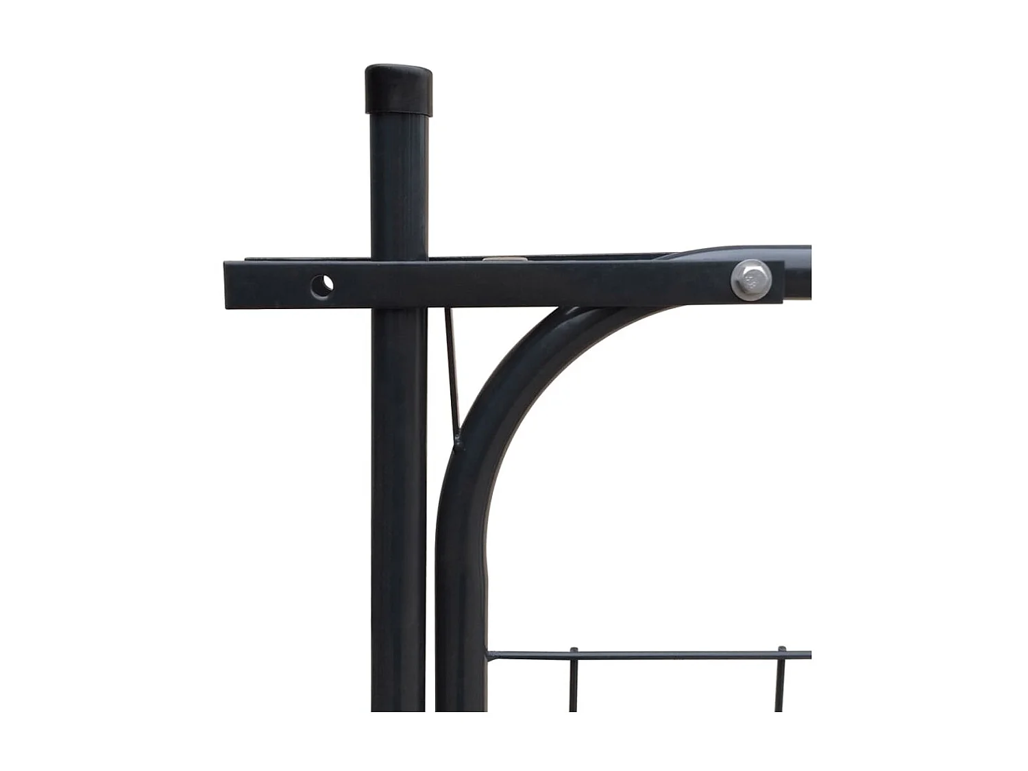 Portail de clôture de jardin 100x100 Anthracite