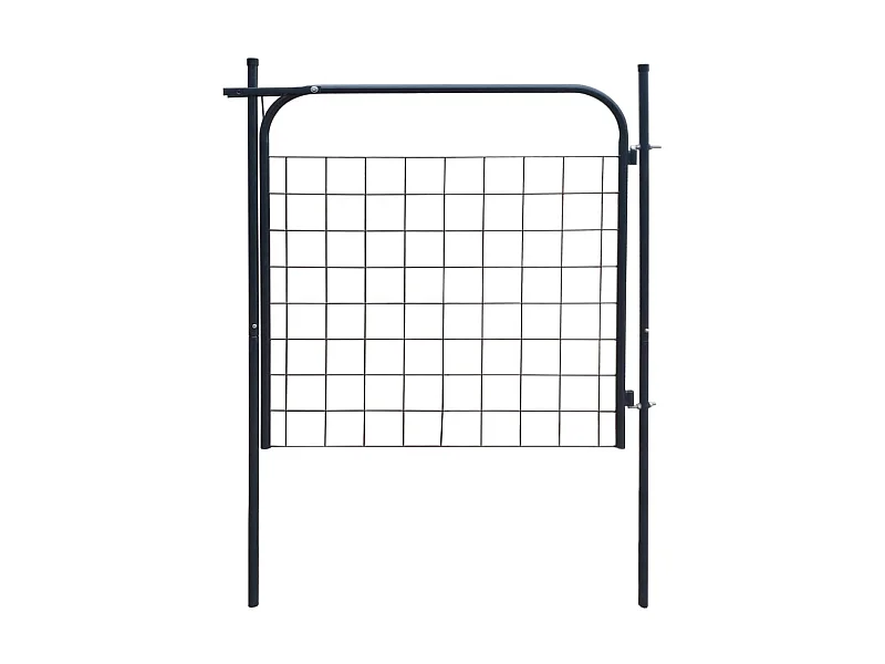 Portail de clôture de jardin 100x100 Anthracite