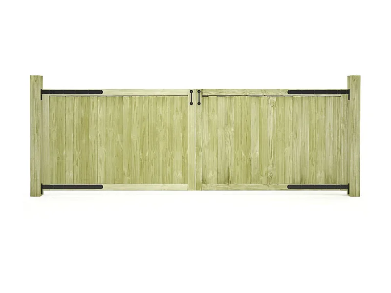 Portillons de jardin 2 pcs Bois de pin imprégné 300x100