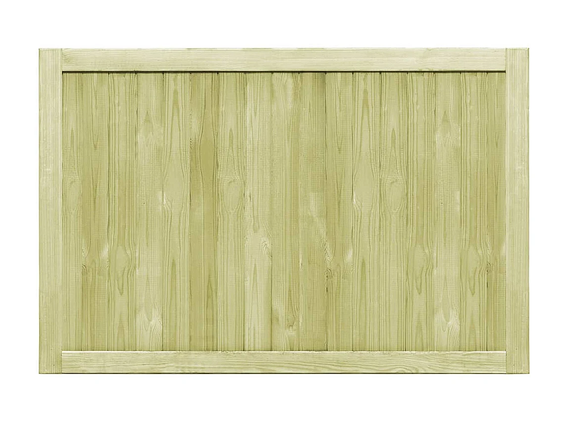 Portillons de jardin 2 pcs Bois de pin imprégné 300x100