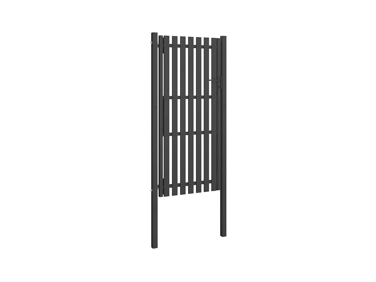 Portail de clôture de jardin Acier 1x2,5 m Anthracite