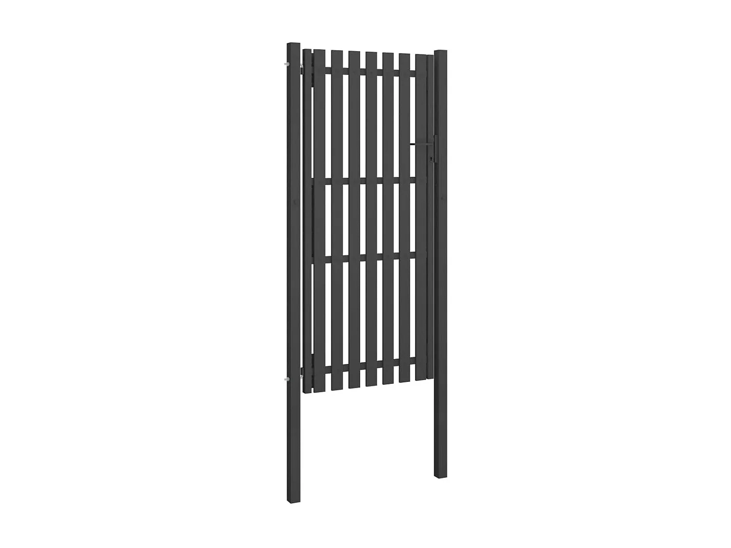 Portail de clôture de jardin Acier 1x2,5 m Anthracite