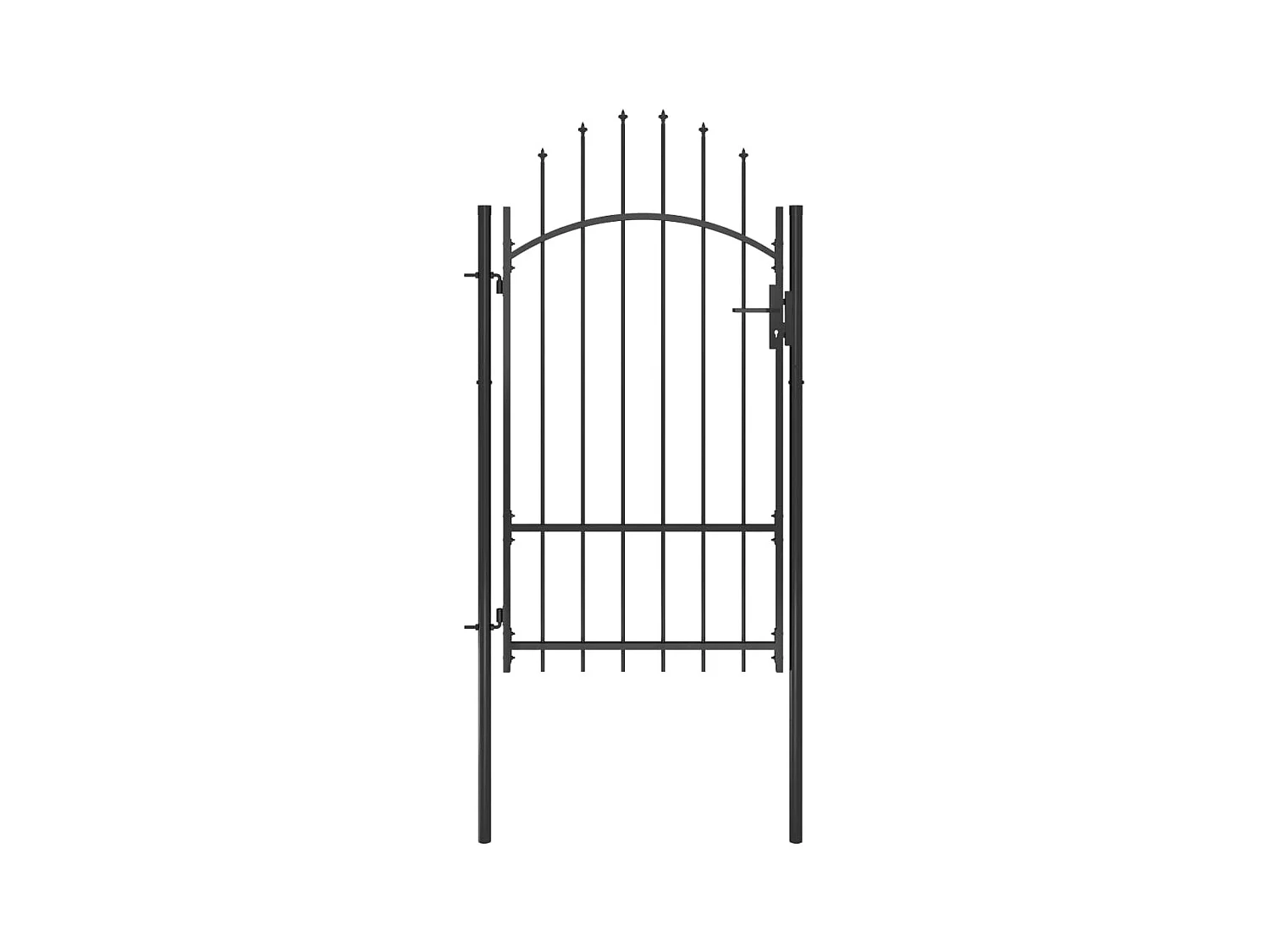 Portail de jardin Acier 1x2,2 m Noir