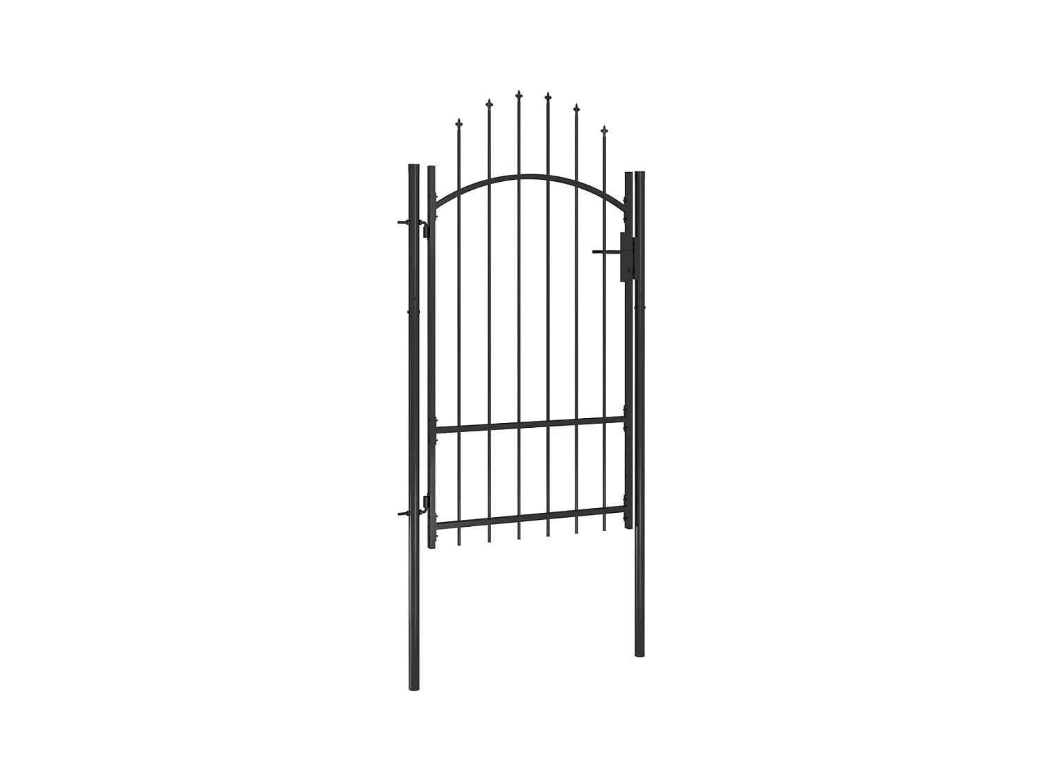 Portail de jardin Acier 1x2,2 m Noir