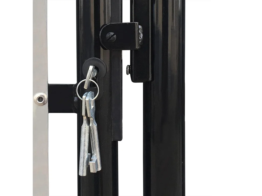 Portail simple de clôture Noir 300x200