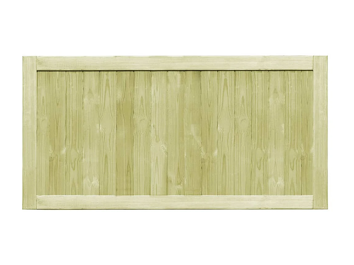 Portillons de jardin 2 pcs Bois de pin imprégné 300x75