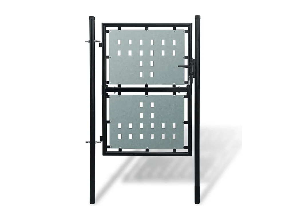 Portail simple de clôture Noir 100x175