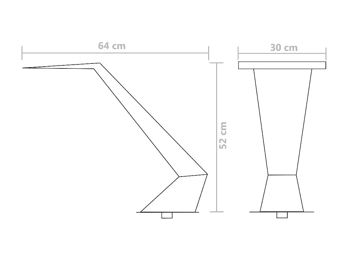 Fontaine d'étang Acier inoxydable 64 x 30x52 Argenté