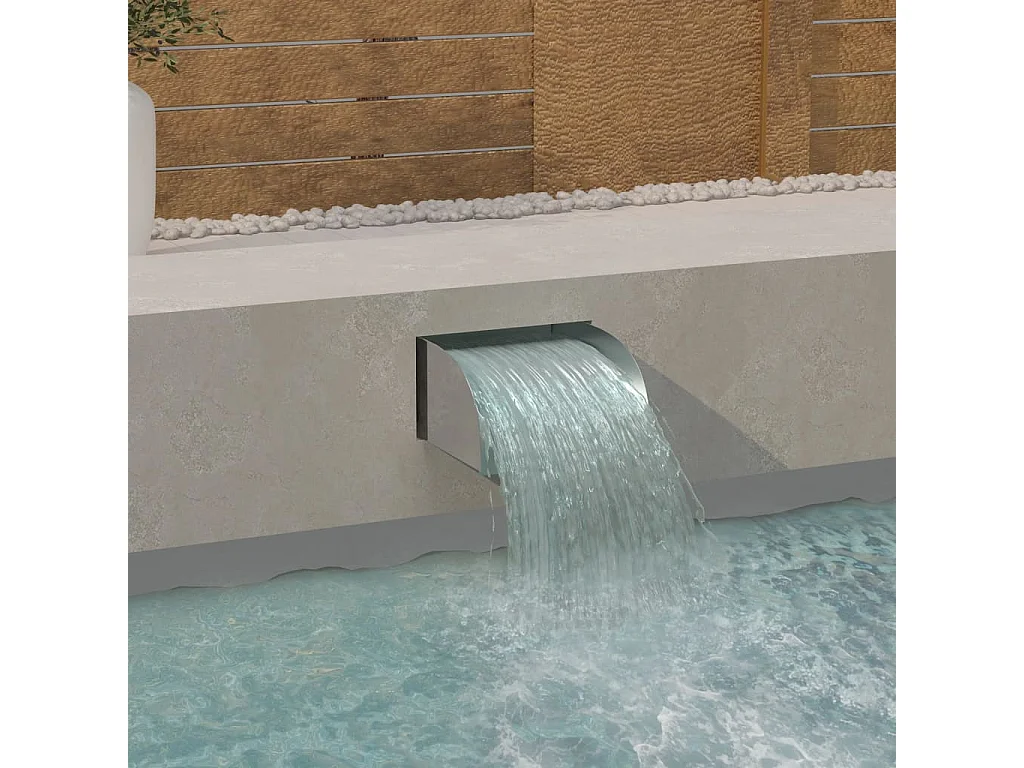 Cascade avec LED 30x34x14 Acier inoxydable 304