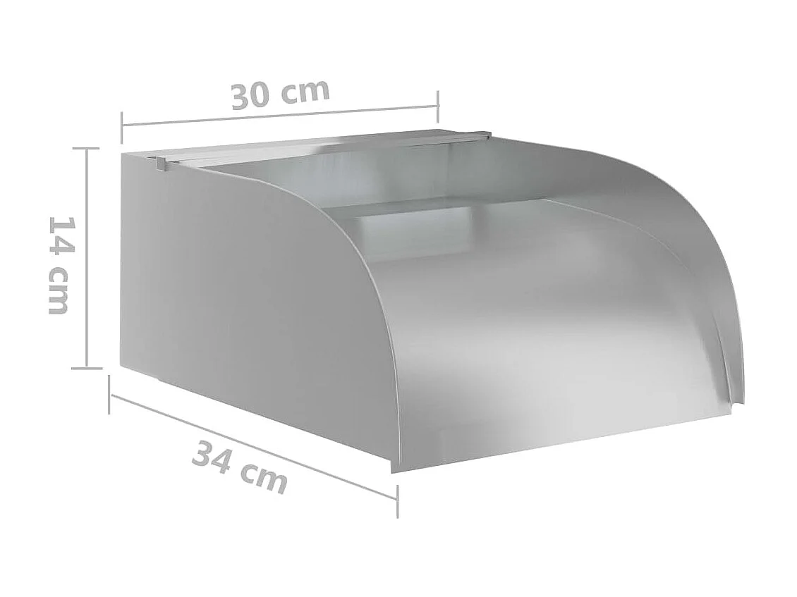 Cascade avec LED 30x34x14 Acier inoxydable 304