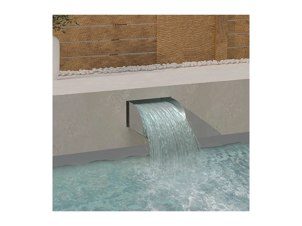 Cascade avec LED 30x34x14 Acier inoxydable 304