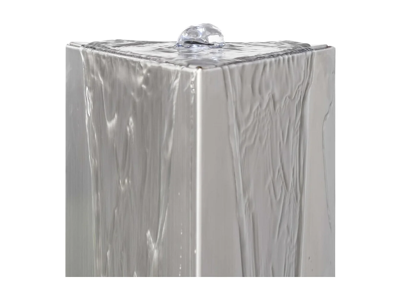 Fontaine de jardin Argenté 37,7x32,6x110 Acier inoxydable