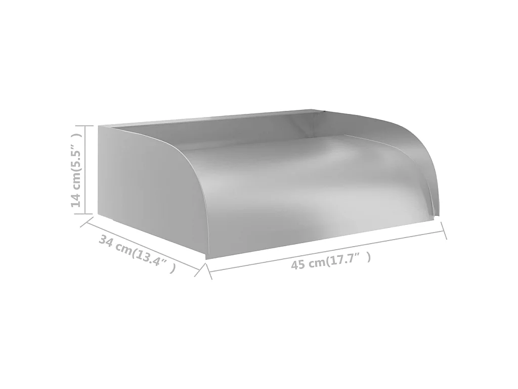 Cascade 45x34x14 Acier inoxydable 304