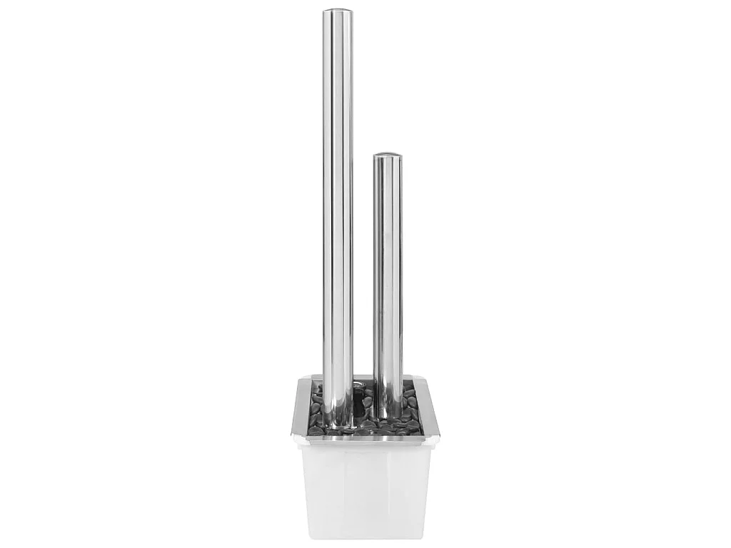 Fontaine de jardin Argenté 48x34x123 Acier inoxydable