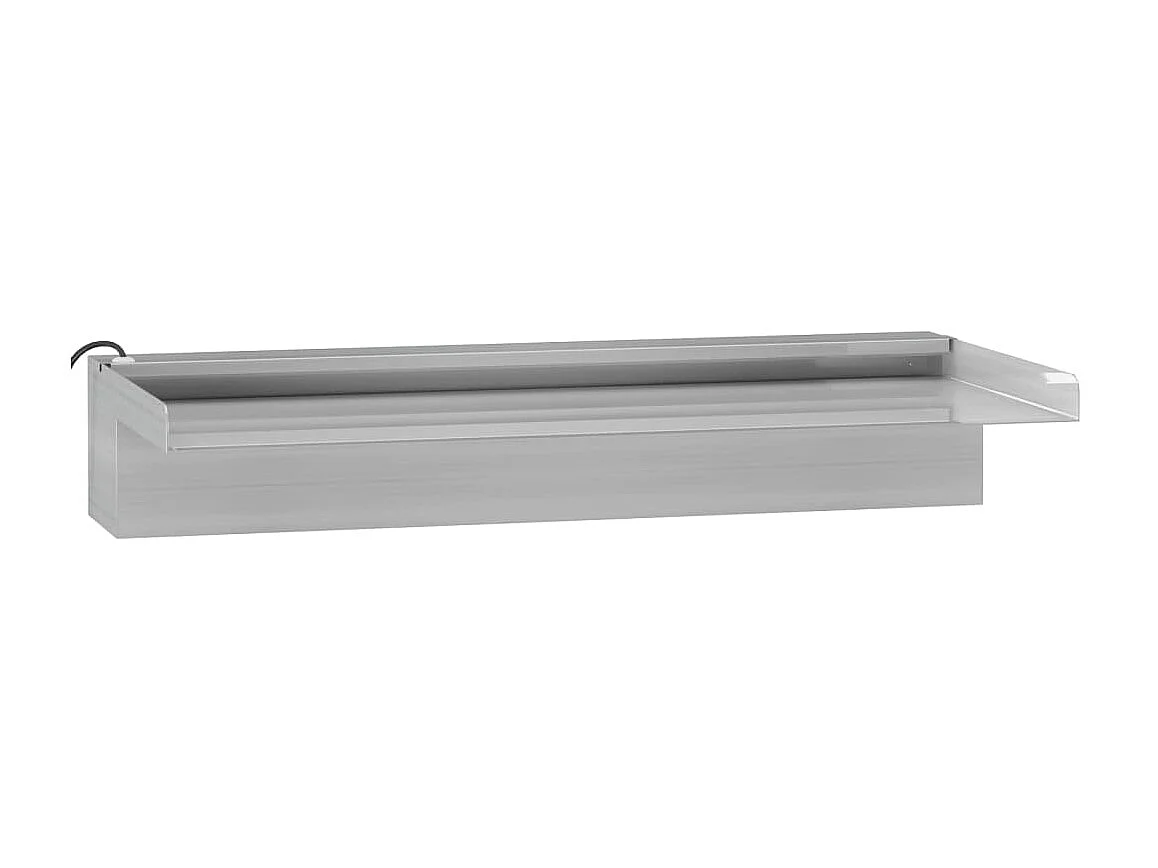 Déversoir pour cascade avec LED RVB Inox 45cm