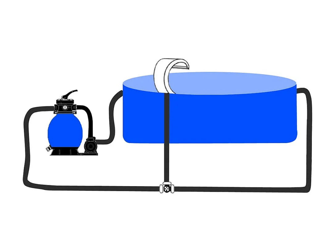 Fontaine cascade de piscine Acier inoxydable 45 x 30x60