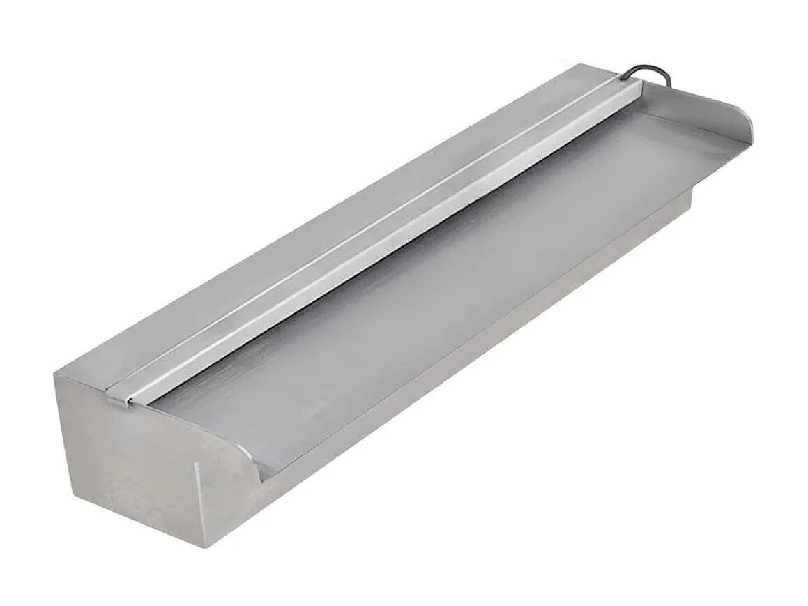 Lame d'eau rectangulaire à LED 45cm en acier inoxydable pour piscine
