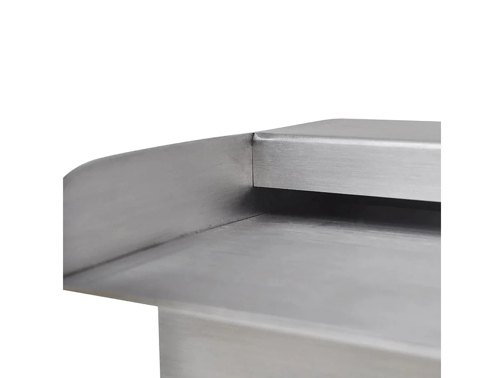 Fontaine rectangulaire de piscine avec LED Inox 30cm