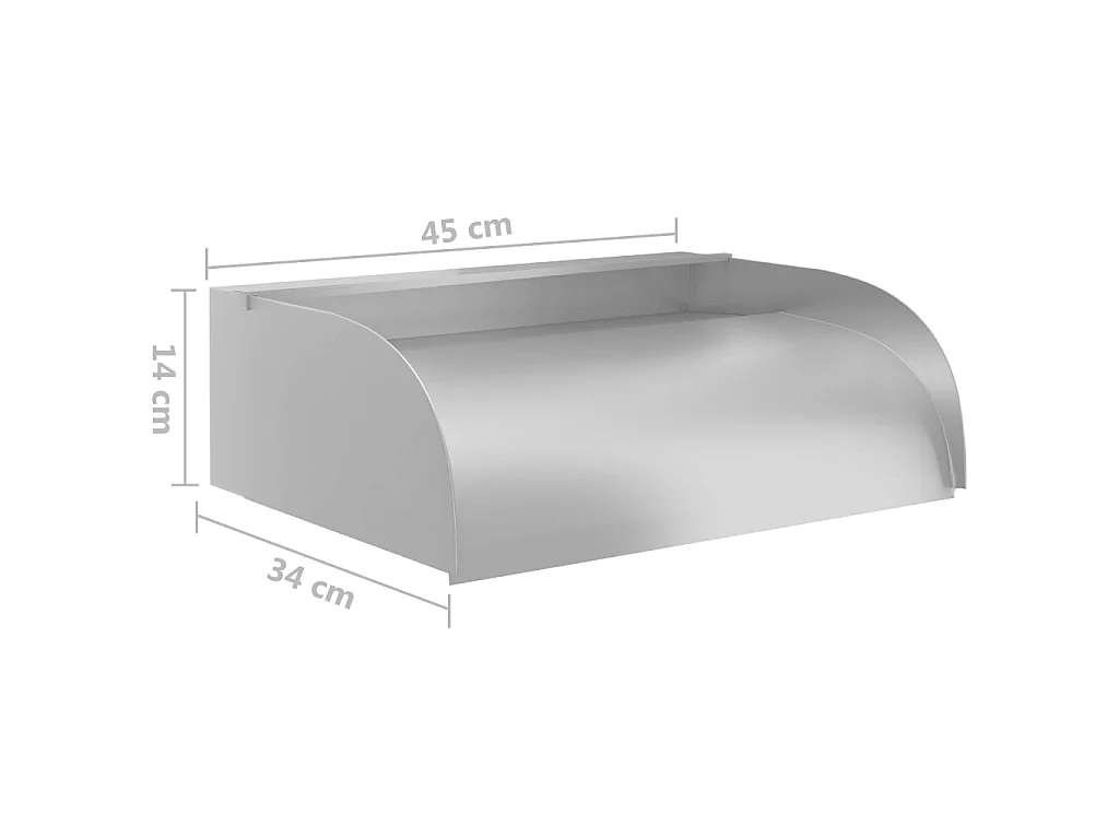 Cascade avec LED 45x34x14 Acier inoxydable 304