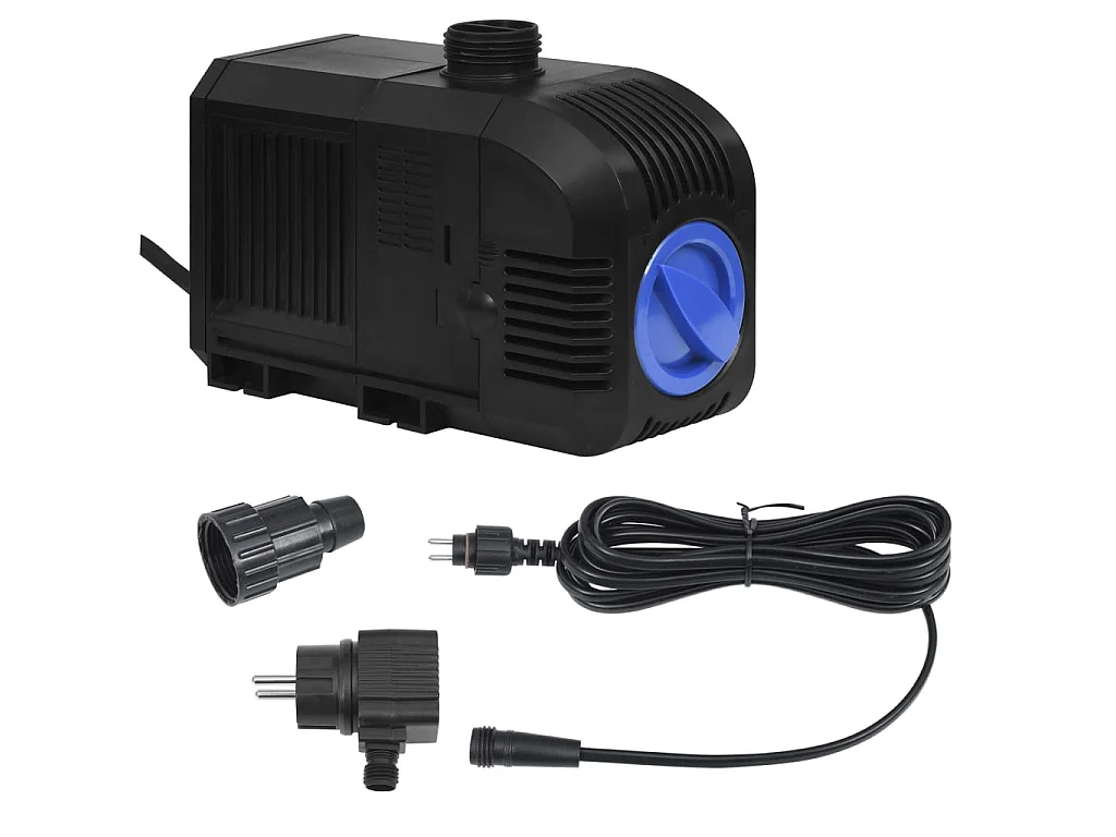 Fontaine de jardin avec pompe Acier inoxydable 130cm Courbé