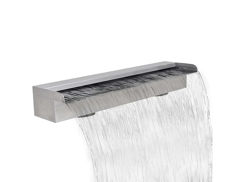 Lame d'eau rectangulaire 60cm Acier inoxydable pour piscine