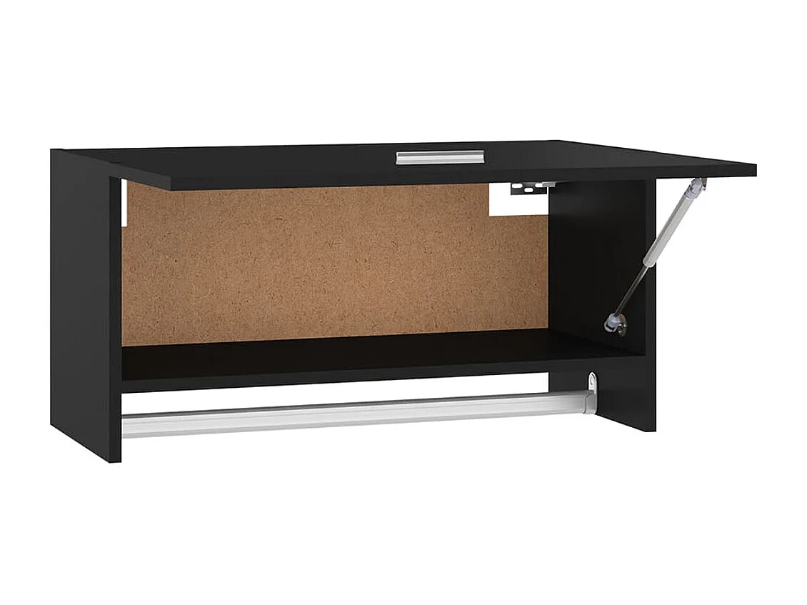Porte manteau mural Noir 70x32,5x35