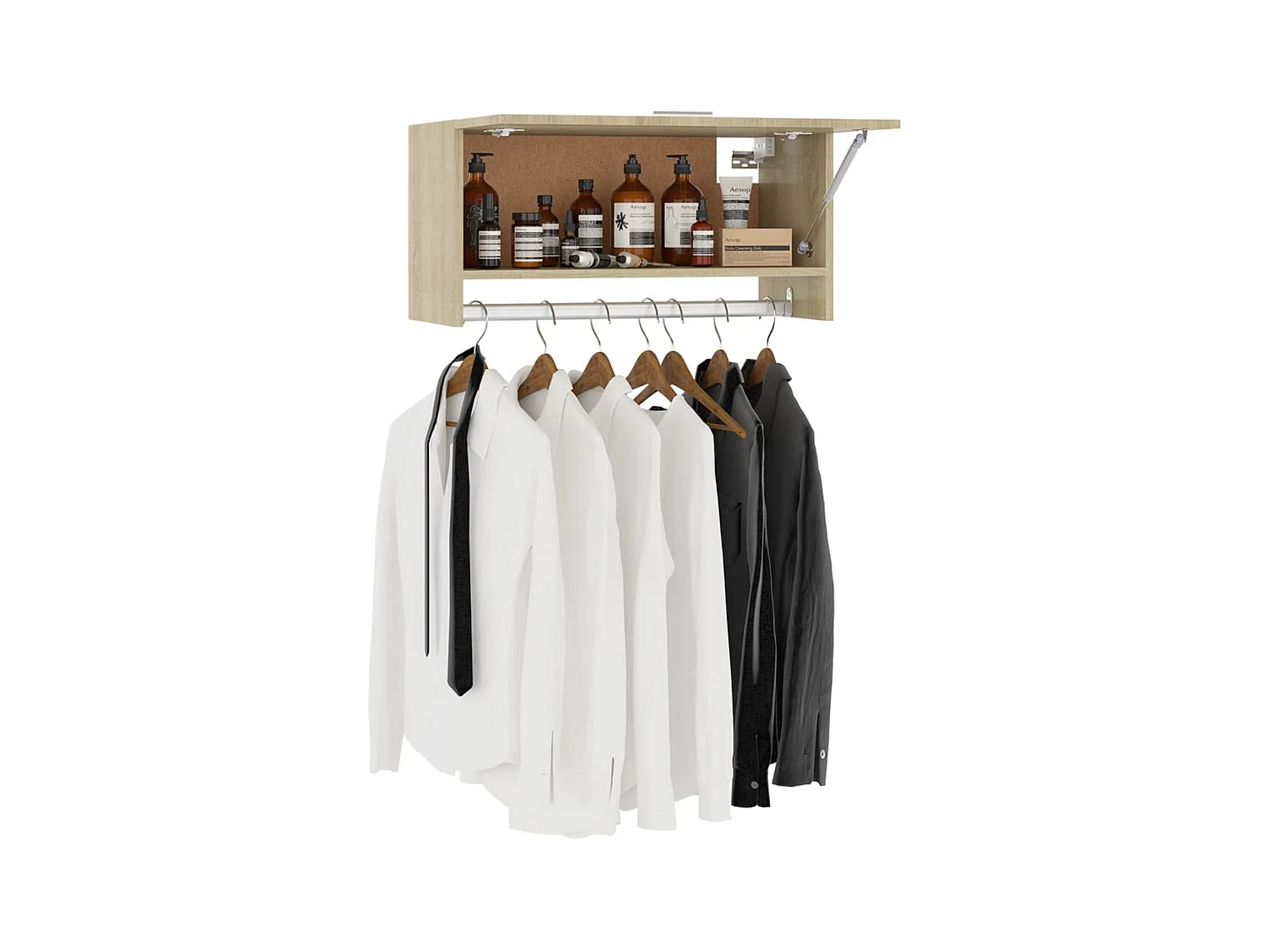 Porte manteau mural Chêne sonoma 70x32,5x35