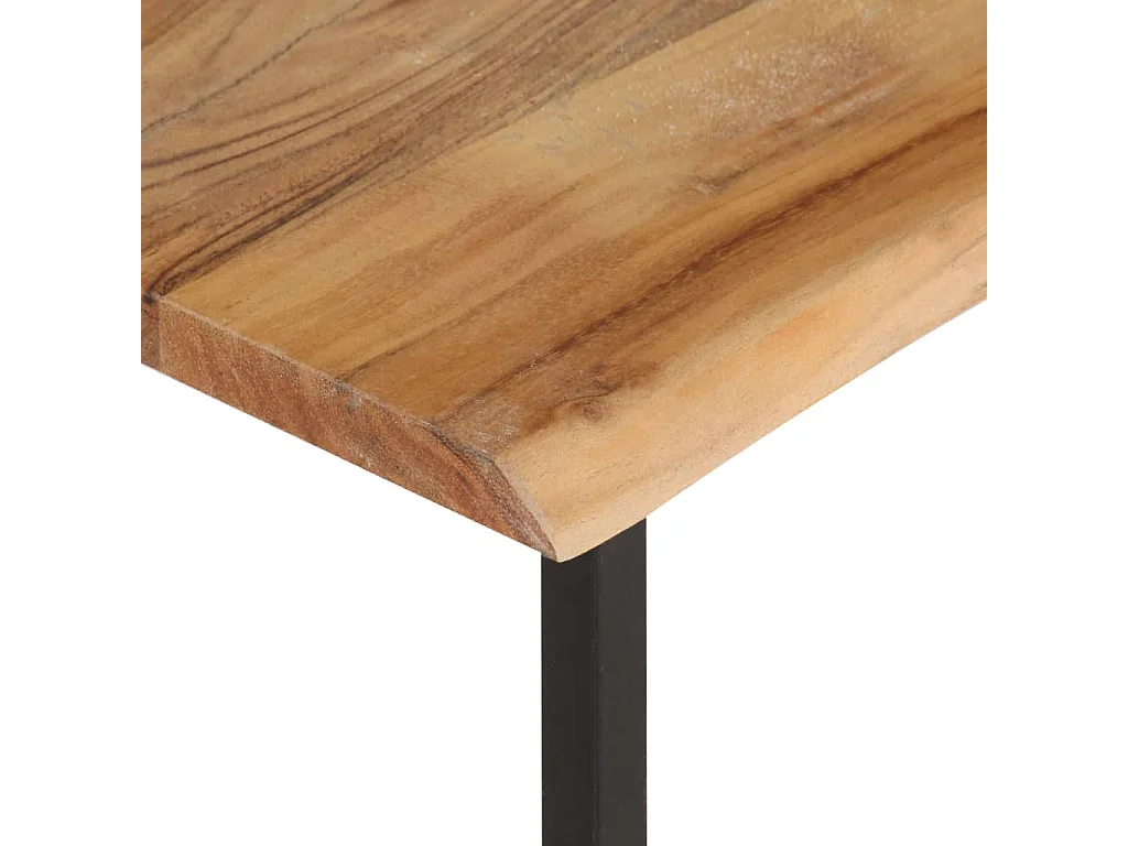 Patère à bord naturel 100x35x22 Bois d'acacia massif