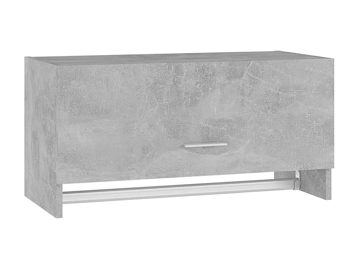 Porte manteau mural Gris béton 70x32,5x35